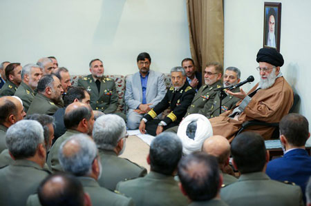 بیانات در دیدار فرمانده کل ارتش و جمعی از فرماندهان نیروی زمینی + صوت
